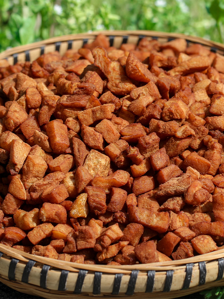 贵州脆哨特产土特产零食小吃软哨土猪肉脆哨臊子香酥脆肉油渣500g